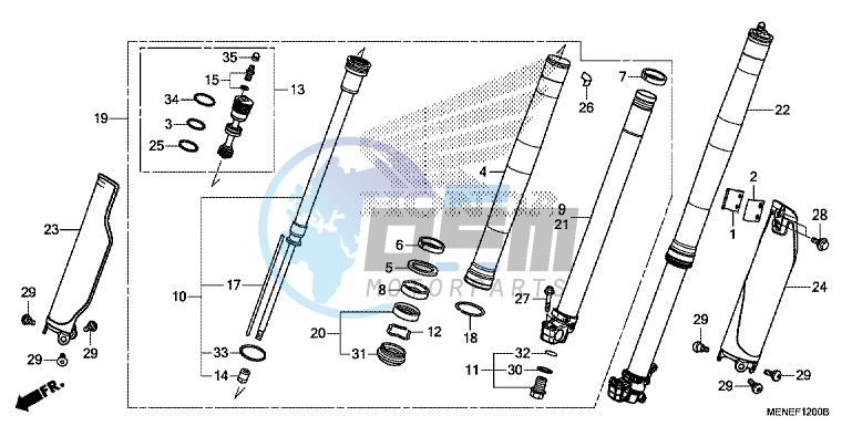 FRONT FORK (D/E)