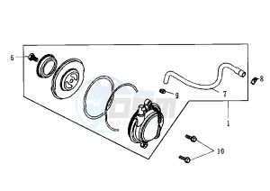 ATTILA - 150 cc drawing CYLINDER HEAD COVER