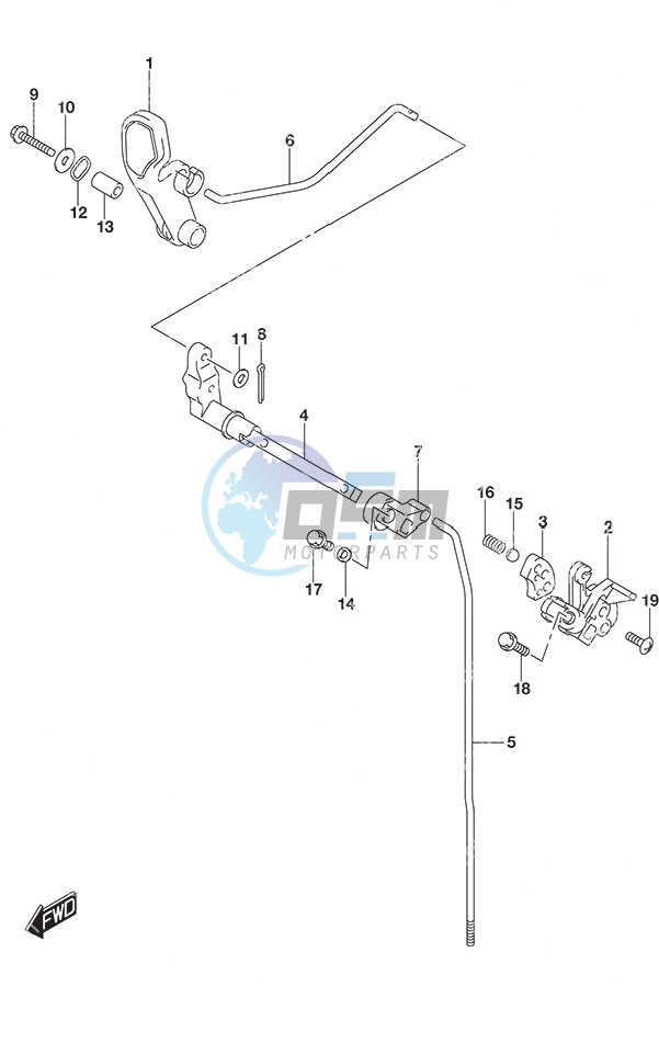 Clutch Rod Non-Remote Control