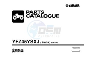 YFZ450R YFZ45YSXJ (BW29) drawing .1-Front-Page