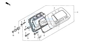 TRX350FE FOURTRAX ES drawing METER