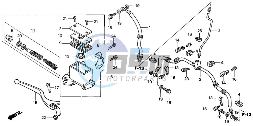 FR. BRAKE MASTER CYLINDER