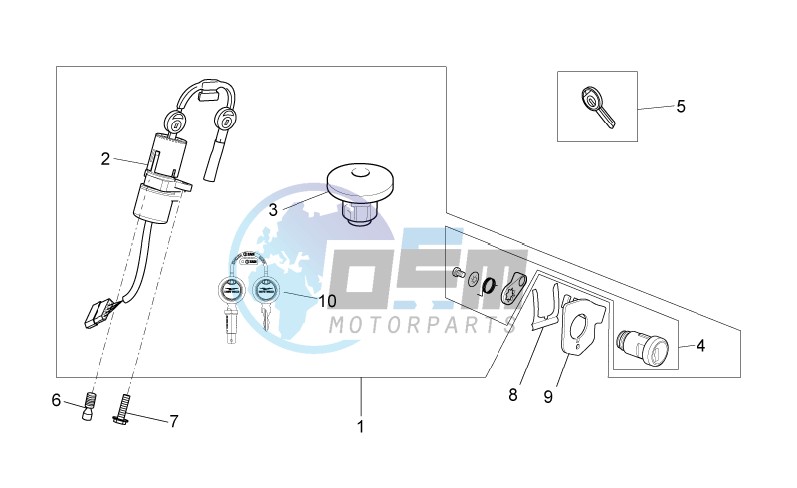 Lock hardware kit