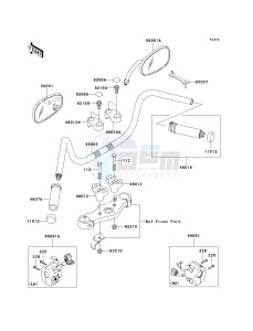 VN 1500 T [VULCAN 1500 CLASSIC] (6F) T6F drawing HANDLEBAR