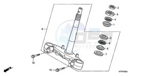 SH1259 ED / 2ED drawing STEERING STEM