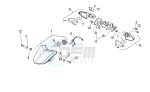 SXV 450-550 2009-2011 drawing Head lamp