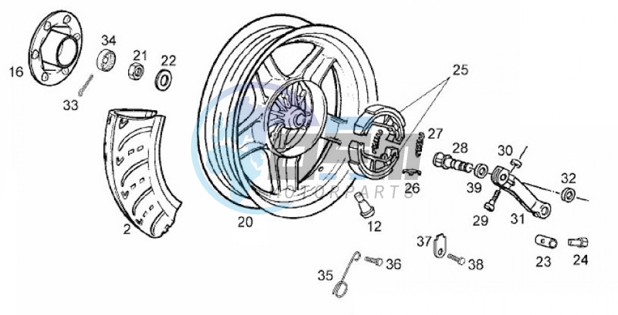 Rear wheel (Positions)