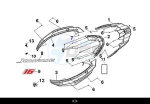 JOYRIDE 300 16" (LJ30W4-EU) (M3) drawing BODY COVER