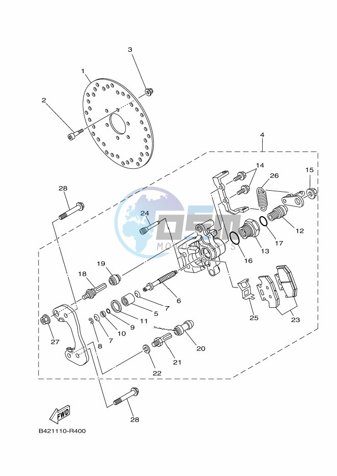 REAR BRAKE CALIPER 2