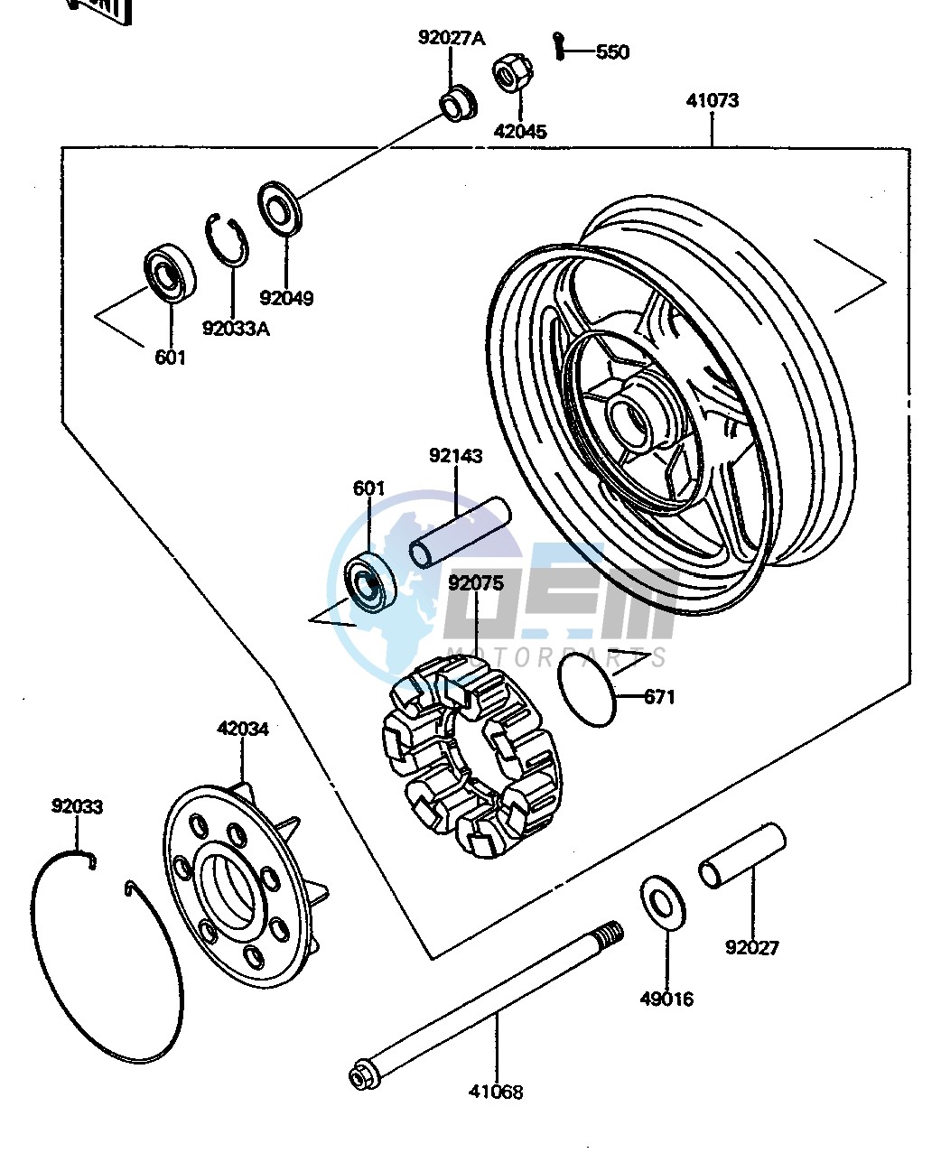 REAR WHEEL_CHAIN-- ZG1000-A9- -