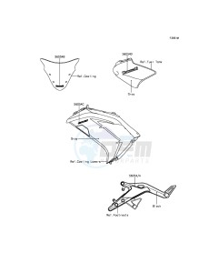 ER-6F EX650EGF XX (EU ME A(FRICA) drawing Decals(Gray)