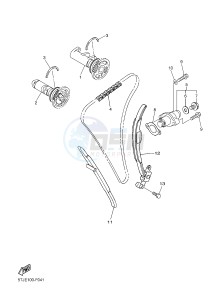 WR450F (1DX5) drawing CAMSHAFT & CHAIN