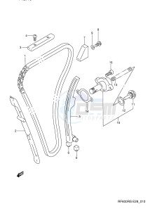 RF600R (E28) drawing CAM CHAIN