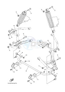 YXM700ES YXM700PSF VIKING EPS SPECIAL EDITION (1XPV) drawing REAR SUSPENSION