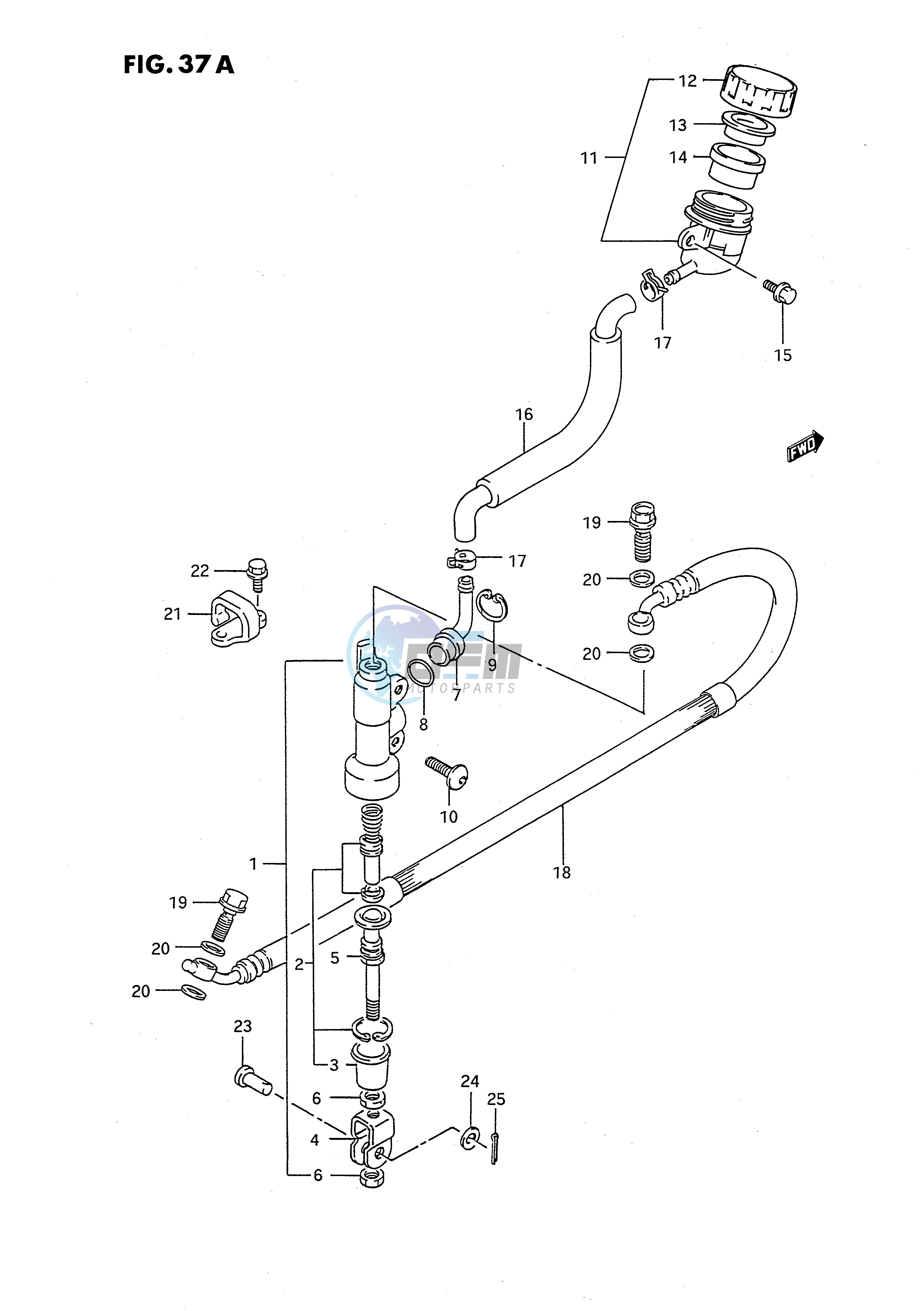 REAR MASTER CYLINDER (MODEL M N P R S)