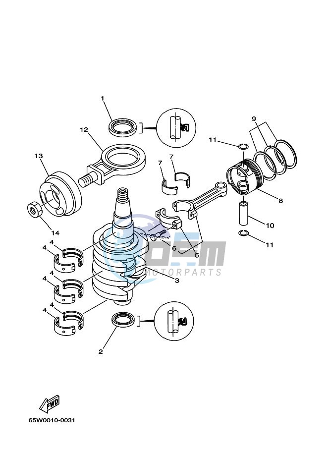 CRANKSHAFT--PISTON