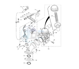 VP X-CITY 250 drawing THROTTLE BODY