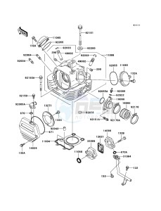 ELIMINATOR 125 BN125-A8 GB XX (EU ME A(FRICA) drawing Cylinder Head