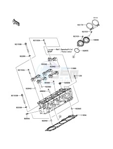 NINJA_ZX-10R_ABS ZX1000KDF FR XX (EU ME A(FRICA) drawing Cylinder Head