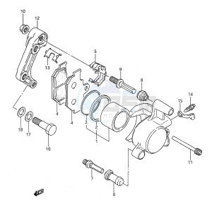 LS650 (E28) SAVAGE drawing FRONT CALIPER