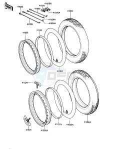 KZ 1000 M [CSR] (M1-M2) [CSR] drawing WHEELS_TIRES