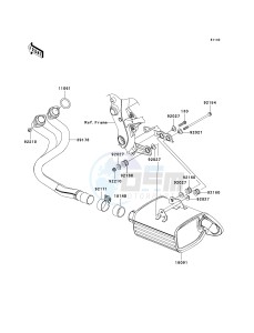 EX 650 C [NINJA 650R] (C9F) C9F drawing MUFFLER-- S- -