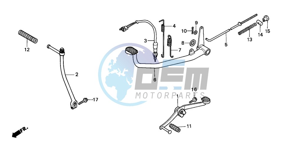 PEDAL/KICK STARTER ARM