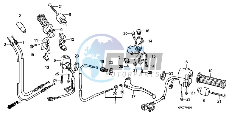 HANDLE LEVER/SWITCH/CABLE