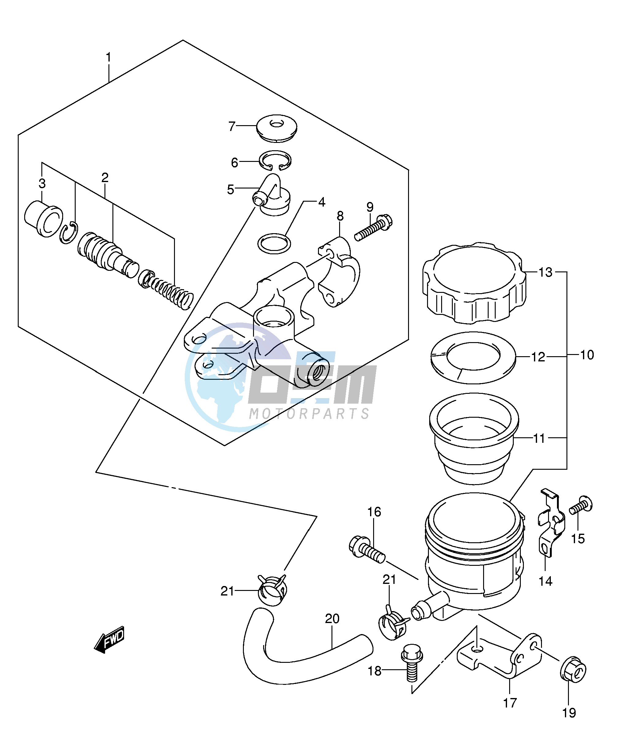 FRONT MASTER CYLINDER (SV1000S S1 S2)