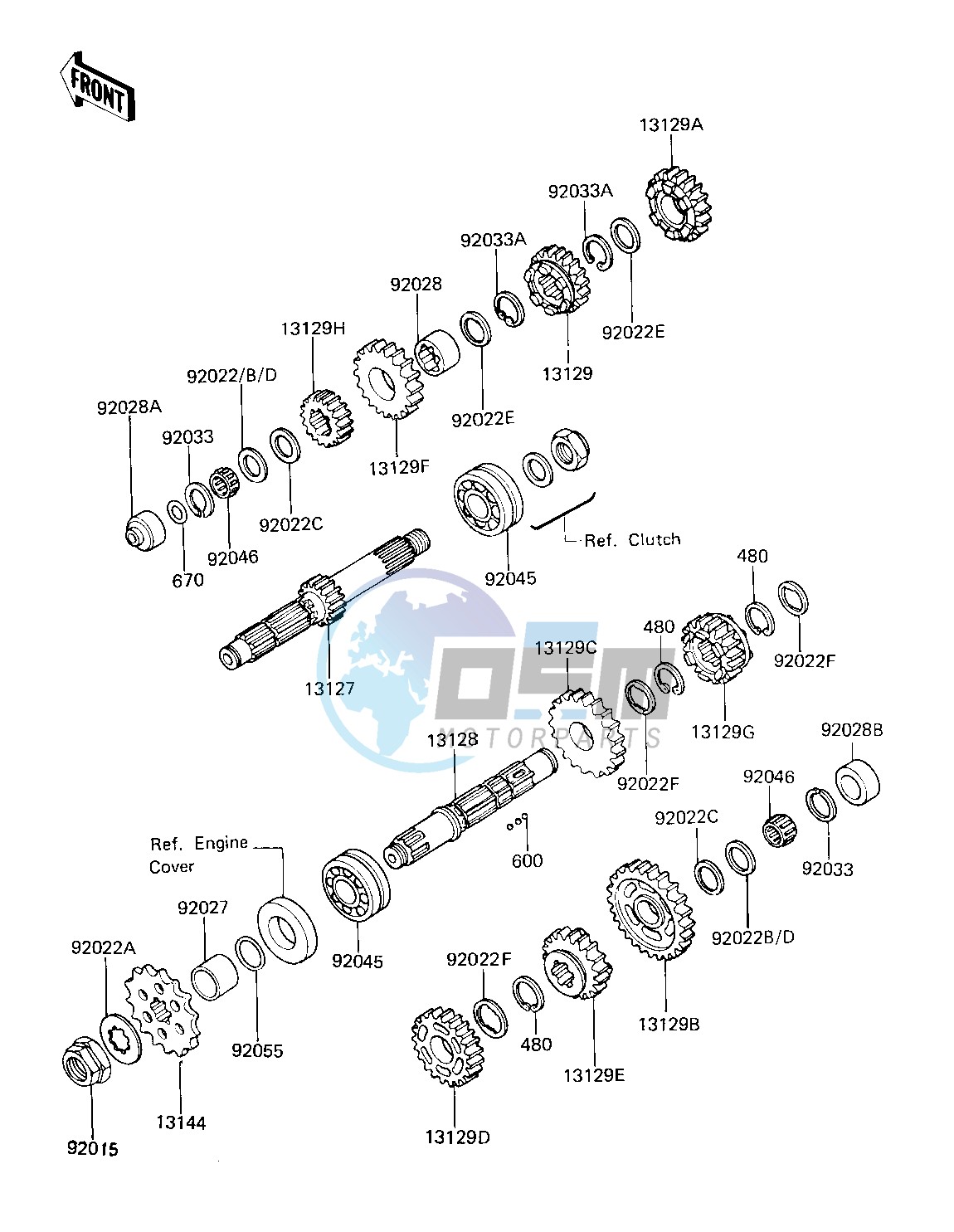 TRANSMISSION -- 81 -82 KZ750-E2_E3- -