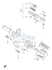 VZ800 (E2) MARAUDER drawing FOOTREST