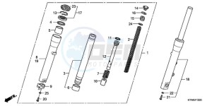 SH300A9 Europe Direct - (ED / ABS) drawing FRONT FORK