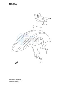 VZR1800 (E2) INTRUDER drawing FRONT FENDER (VZR1800ZK7 ZU2K7 ZK8 ZU2K8 ZK9 ZUFK9 ZL0 ZUFL0)