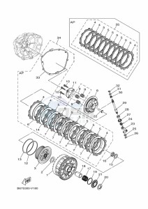 MT-10 MTN1000 (B5Y6) drawing CLUTCH