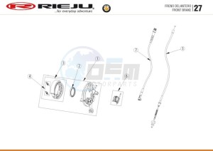 BYE-BIKE-WHITE drawing FRONT BRAKE