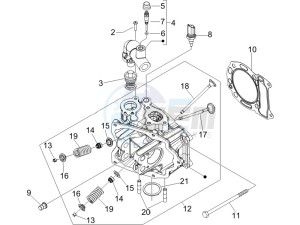 Nexus 250 e3 drawing Cilinder head unit - Valve