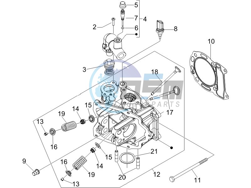 Cilinder head unit - Valve