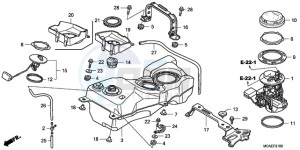 GL1800A France - (F / CMF) drawing FUEL TANK