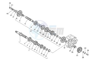 MITO EV 125 drawing GEAR BOX