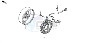 TRX350FE FOURTRAX 350 4X4ES drawing GENERATOR