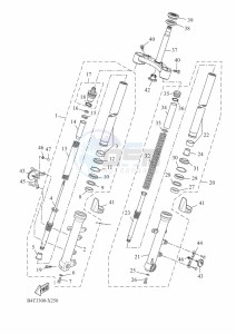 TRACER 7 MTT690-U (B5T3) drawing FRONT FORK