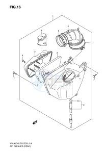 VS1400 (E3-E28) INTRUDER drawing AIR CLEANER (REAR)