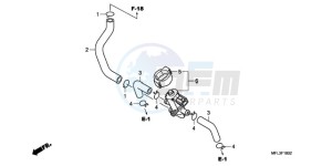 CBR1000RRA France - (F / CMF HRC) drawing AIR INJECTION CONTROL VALVE