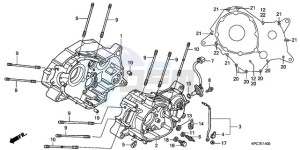 XL125VA E / MKH drawing CRANKCASE