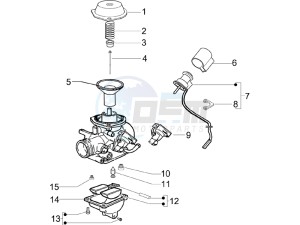 S 125 4T (Euro 3) UK drawing Carburetor components