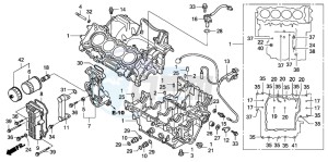 CBF600NA drawing CRANKCASE (CBF600S6/SA6/N6/NA6)