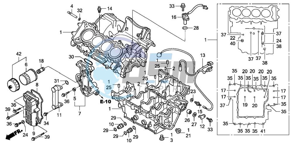 CRANKCASE (CBF600S6/SA6/N6/NA6)