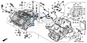 VFR1200XDD CrossTourer - VFR1200X Dual Clutch 2ED - (2ED) drawing CRANKCASE (VFR1200XD)