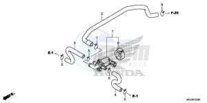 CB1100 UK - (E) drawing AIR INJECTION CONTROL VALVE