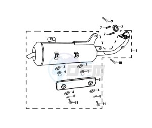 ALLO 50 25KMH (L8 L9) NL EURO4 drawing EXHAUST